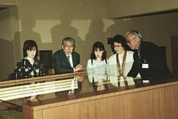 平山郁夫氏の来館時の様子