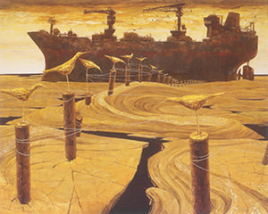 《鳥夢―海》1995年 茨城県立取手松陽高等学校蔵
