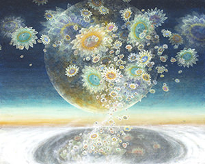 《月になる花》2015年 個人蔵