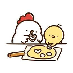 型抜きしているイラスト