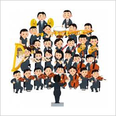 音楽隊のイラスト