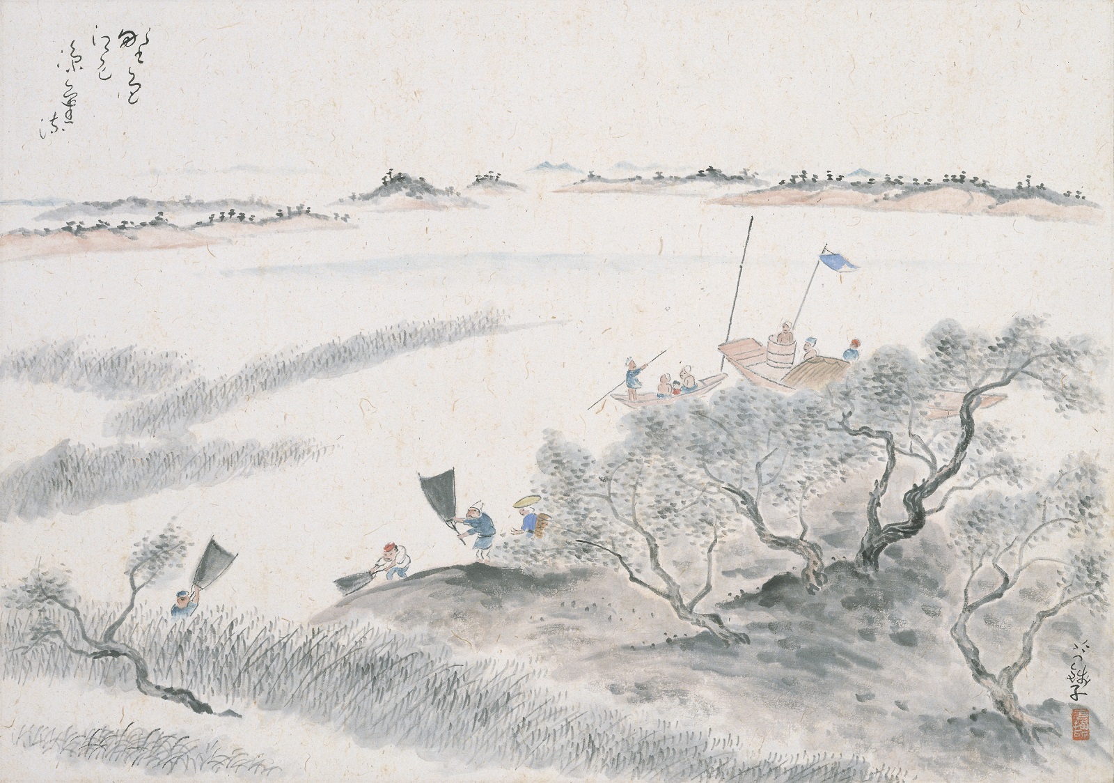 小川芋銭　「涼気流」