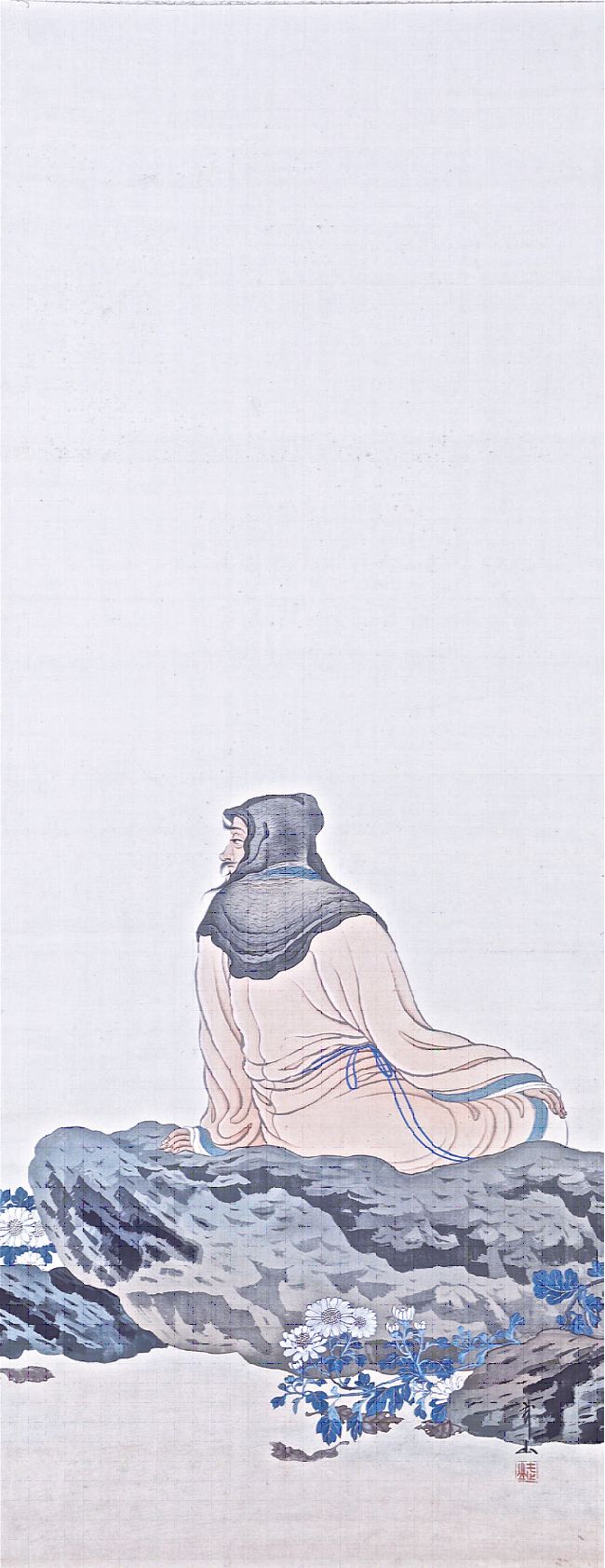 陶淵明（対幅）右