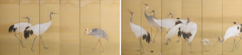 群鶴（其一・二）