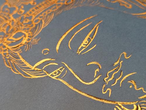 ワークショップ「武山の描いた仏画を写仏する」