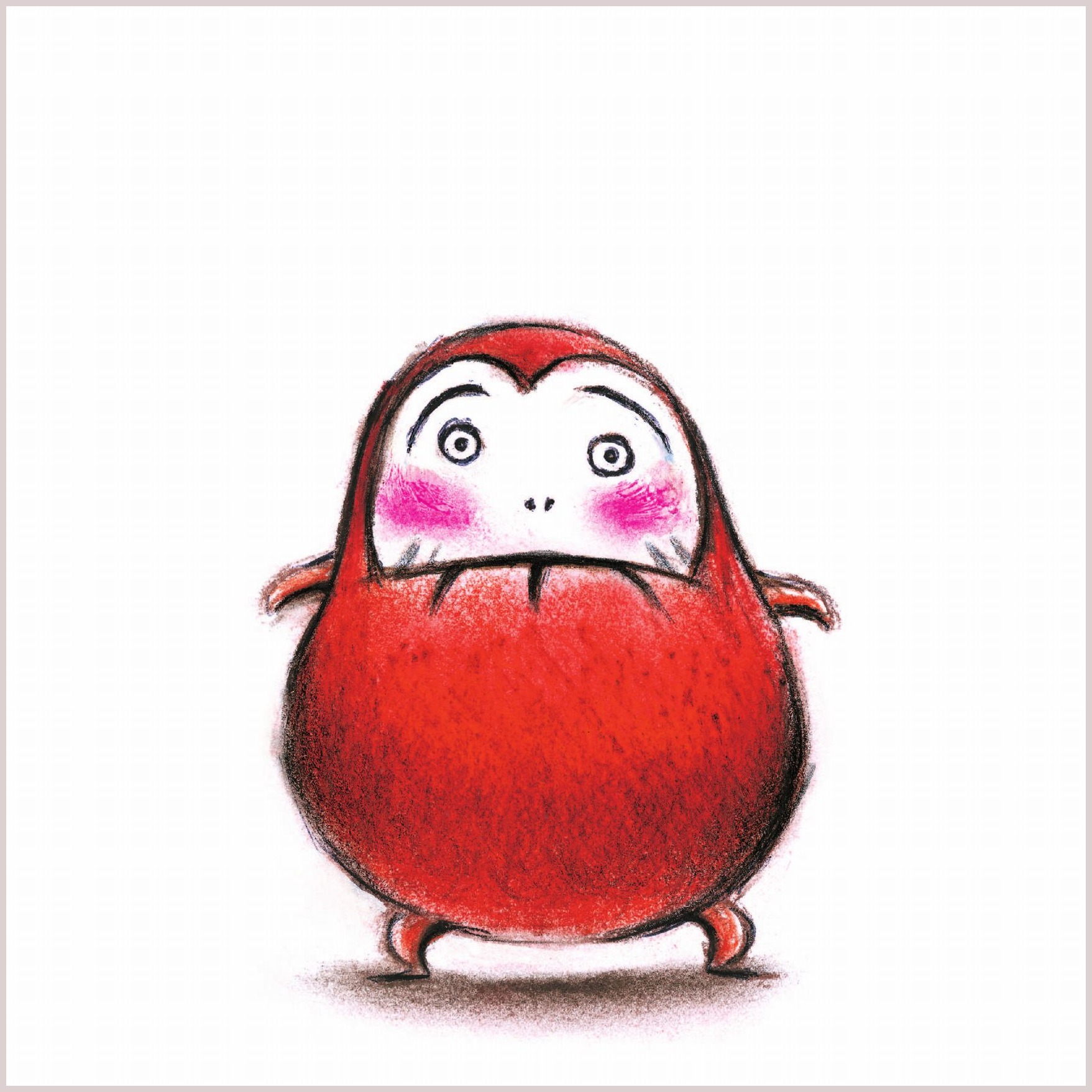 「だるまさんが」(表紙原画)